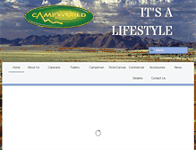 Tablet Screenshot of campworld.co.za
